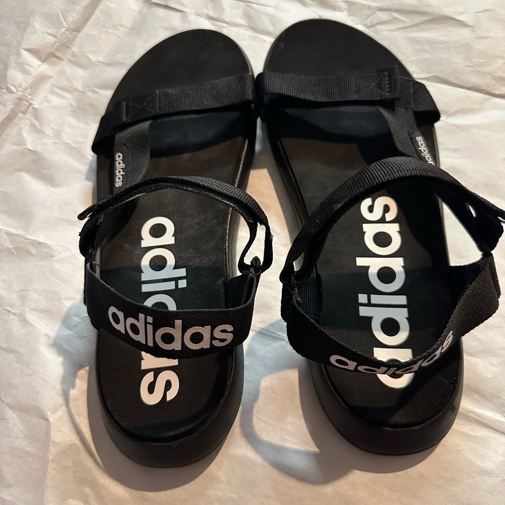 Adidas Black Adjustable Sandals - Picture 7 of 9